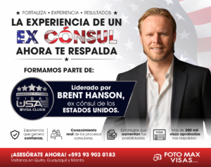 Convenio Brent Hanson con Foto Max Visas